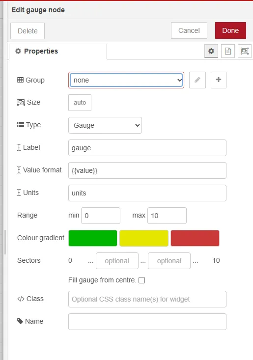 Group set to none. This is the cause of the "Invalid properties: - group" error people hit here.